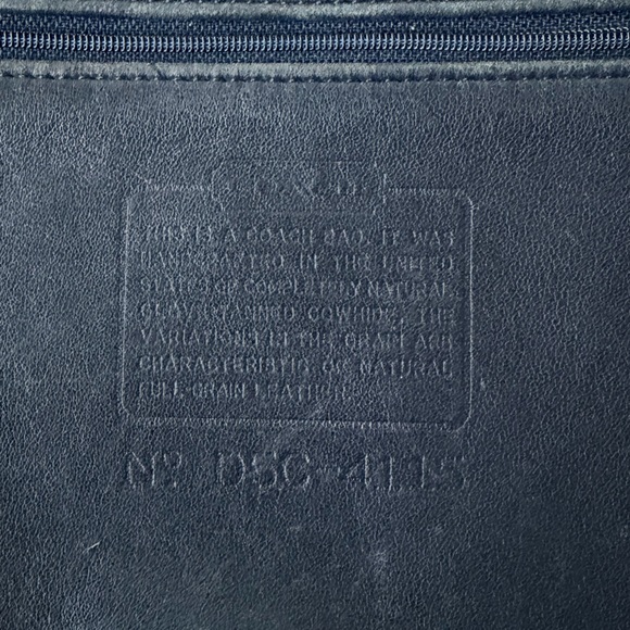 Vintage Coach Whitney Bag Navy Blue - Picture 6 of 10